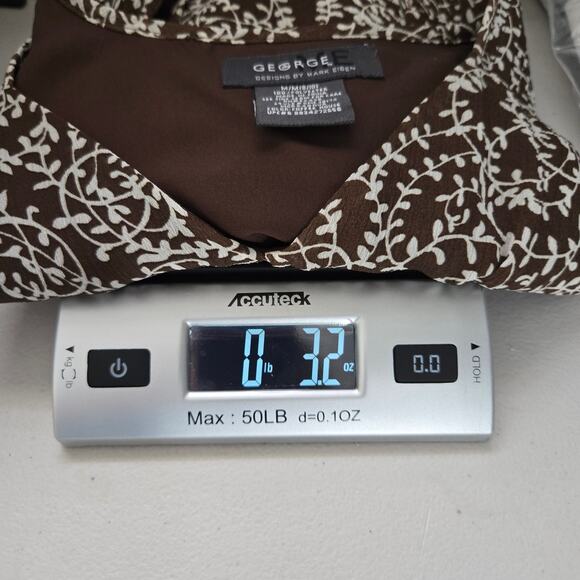 Vintage Y2K Brown Floral Baby Doll Top Size MD Fairy Boho Cottage Feminine Silk - Picture 8 of 8